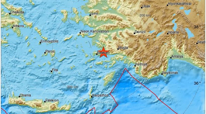 Σεισμός 4,6 Ρίχτερ στην Αλικαρνασσό