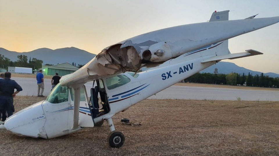 Νέα ατύχημα με εκπαιδευτικό αεροπλάνο – Αυτήν την φορά στο αεροδρόμιο Τατοΐου