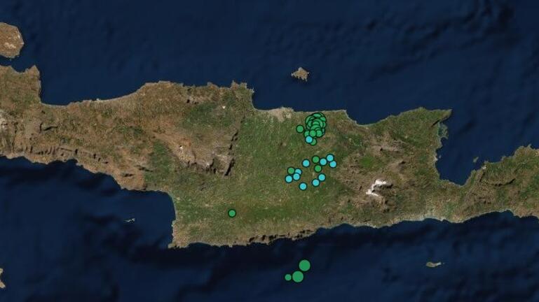 Νέο “μέτωπο” τοπικής σεισμικής διέγερσης στην Κρήτη – 20 δονήσεις σε δύο ώρες!