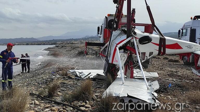 Επιχείρηση ανέλκυσης του μοιραίου αεροσκάφους με τους δύο νεκρούς στο Μάλεμε
