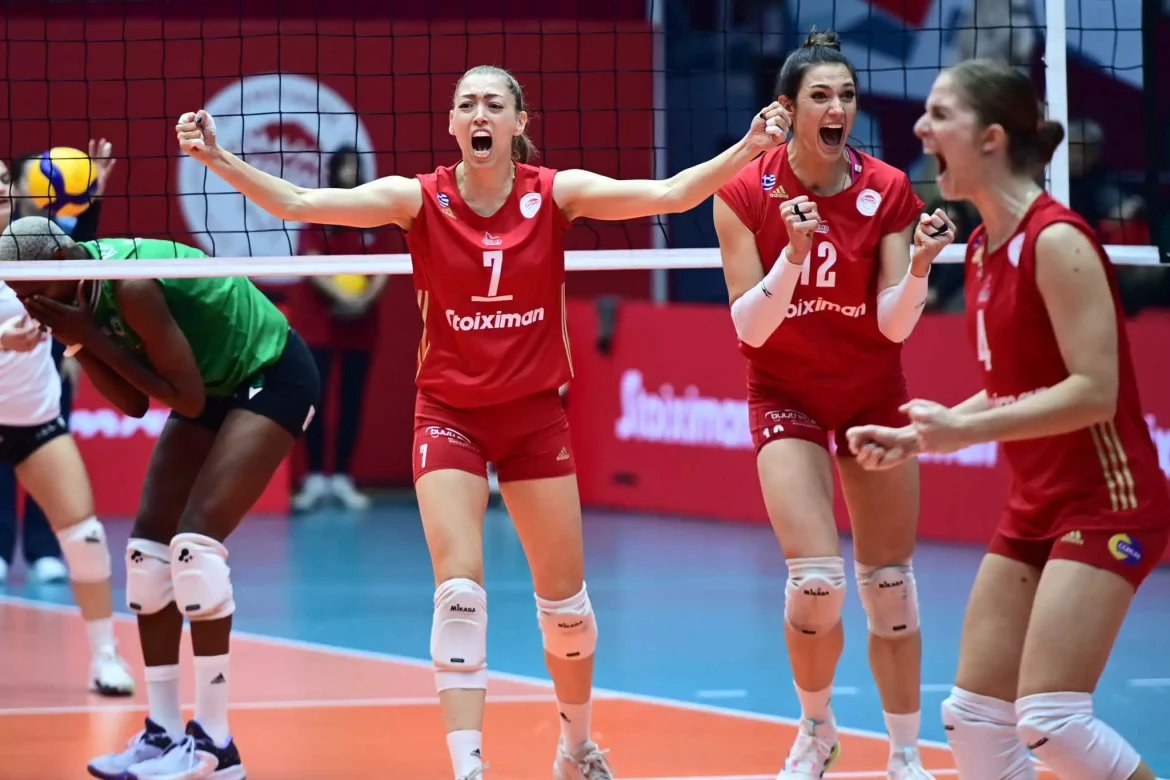 Oλυμπιακός – Παναθηναϊκός 3-0: Βάφτηκε «κόκκινο» το ντέρμπι στην Volley League γυναικών